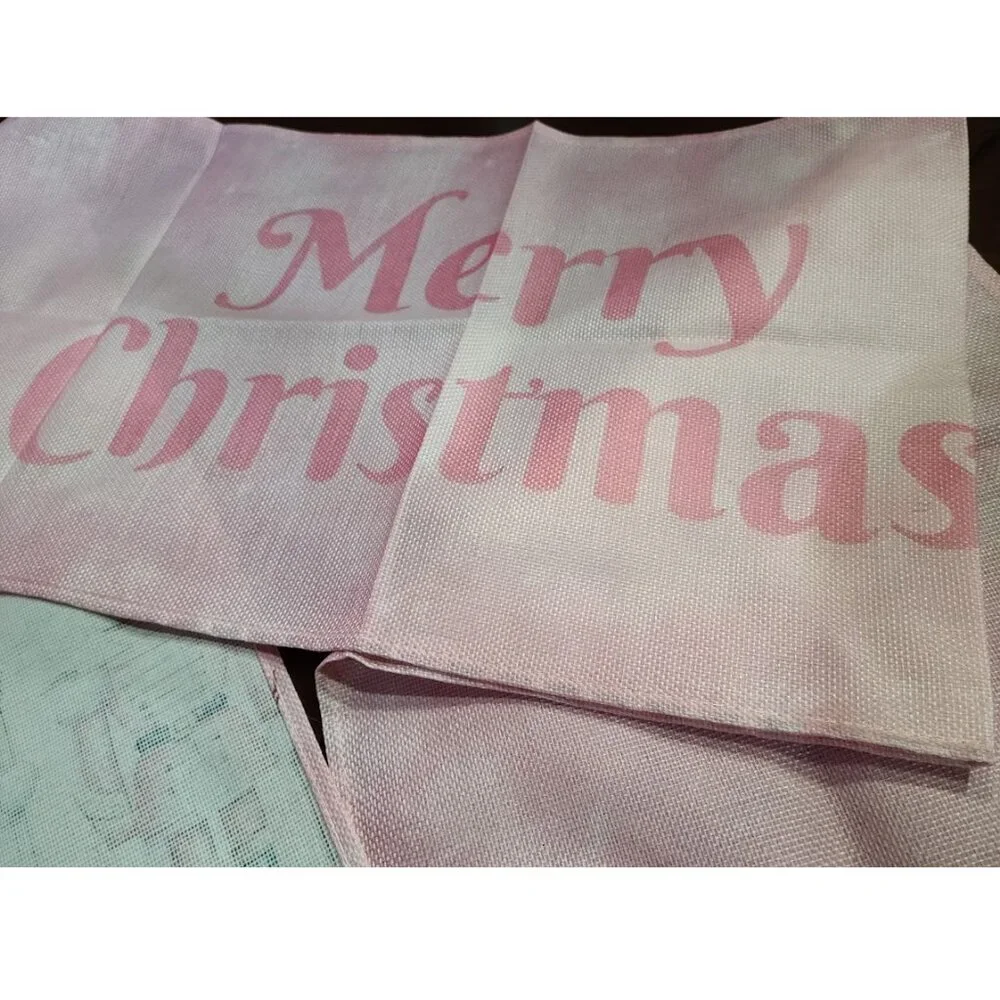 Nutcracker Table Runner Pink Christmas Decor Holiday Decoration Decorative Cloth